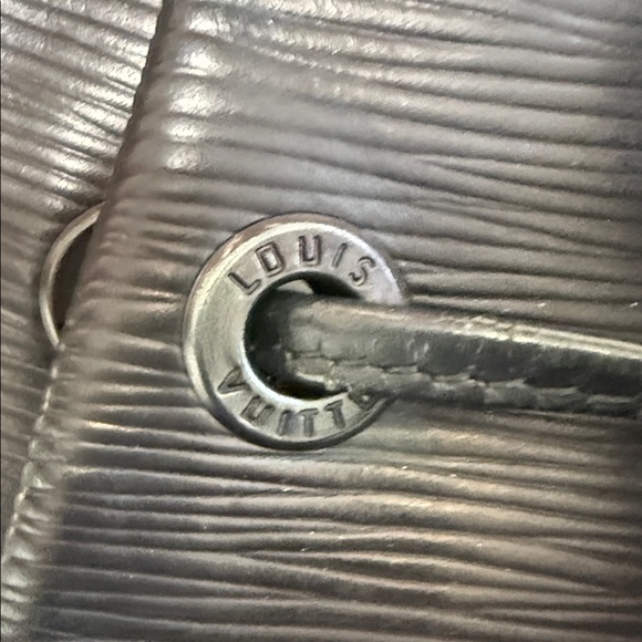 Vintage Louis Vuitton Black Leather Backpack - Picture 3 of 8